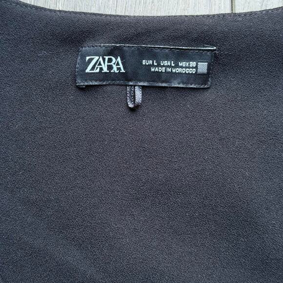 Black zara blouse with button up - Picture 6 of 6